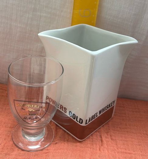 80s Arklow Pottery Powers Gold Label Water Jug