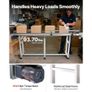Belt Conveyor, 71 x 7.8 inch Conveyor Table, Heavy Duty Stainless Steel Motorized Belt Conveyor for Inkjet Coding Applications Powered PVC Belt Anti-Static Adjustable Speed (Double Guardrail Image 3