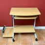 Mobile Computer Desk with Keyboard Tray & Printer Shelf Image 2