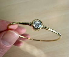 Opreshyne Eclipse Glow 14k Carat Gold Bracelet with 1/2 Carat Diamond