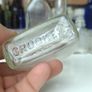 467 - Set of 6 Vintage Clear Glass Cork Screw Top Collectible Decorative Bottles Image 6