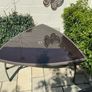 Black top Aluminium Frame Garden Table. Image 5