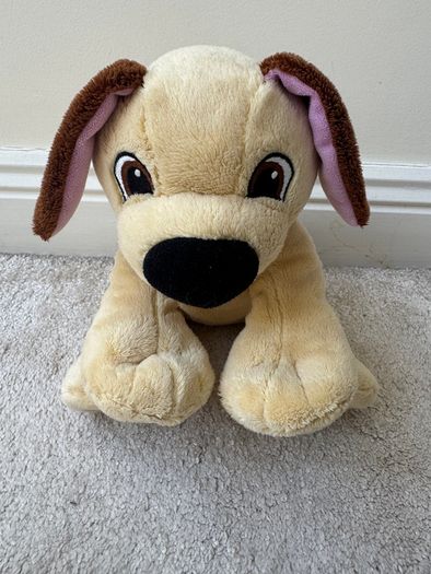 Lego Duplo Dog Plush 2009 Beige & Brown approx. 24 cm. Used Please see photos