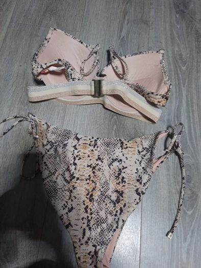 river island snake print bikini