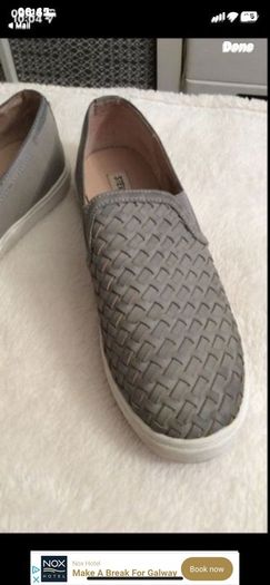 shoes Steve Madden size 40 grey weave