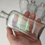 193 - Set of 7 Vintage Clear Glass Collectible Decorative Bottles Image 8