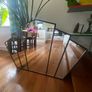 Large Black Art Deco Inspired Wall Mirror . 120 x 80cm Image 3