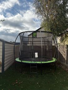 Thorpe Sports 10 ft Trampoline with Enclosure & Ladder