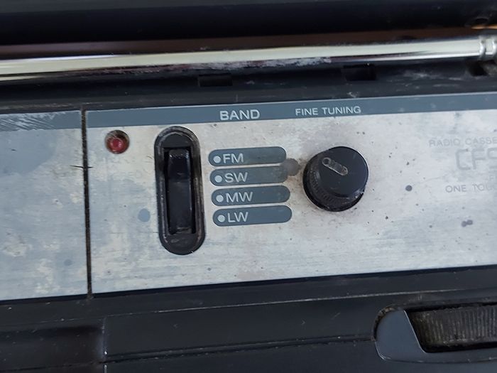 Sony Radio Cassette-corder, Model CFS-201L, wear and tear for its age, Radio works, tapes dont play