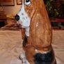 Large English Ceramic Pottery Hound Dog Image 5