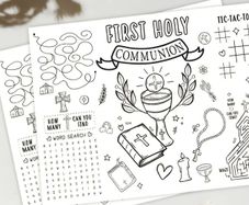 First Holy Communion activity sheets