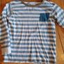 Age 9-10 Long Sleeved Striped Top Image 2