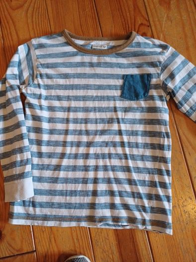 Age 9-10 Long Sleeved Striped Top