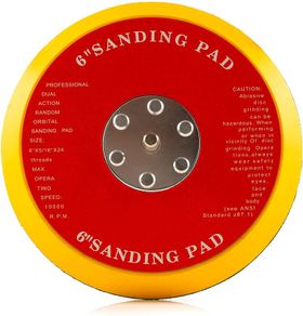 12716 Dual Action Sanding Pad, DA Hook and Loop Sander Backer | 5/16"-24 | 150 mm