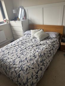 double bed & mattress