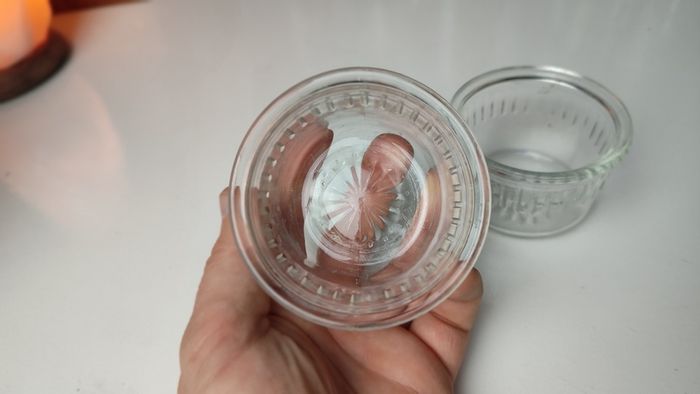 249 - Set of 2 Vintage Clear Glass Collectible Decorative Ramekins