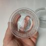 249 - Set of 2 Vintage Clear Glass Collectible Decorative Ramekins Image 3