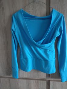 blue sweater fits sm ,m
