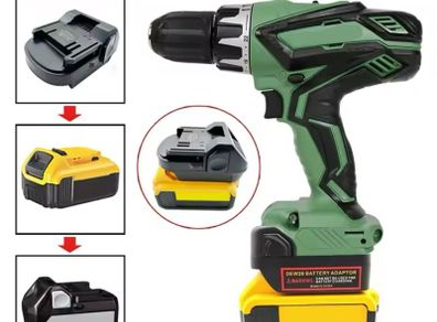 Adapter battery for Milwaukee/Dewalt 18-20V Lithium Battery Converted To for Hitachi for Hikoki 18V Lithium Batteries Power Tool