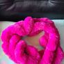 Lisa Baker Fushia Pink Fur Scarf Image 2