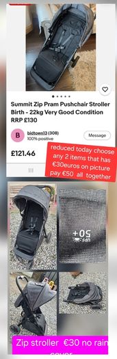 double  and single stroller