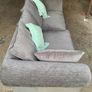 Pair of Large Custom-Made Grey Sofas Image 4
