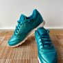 Metallic teal leather rebook trainers, uk5 Image 4
