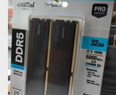 Brand New Pc Ram Crucial Pro Oc 32gb 2x16gb Ddr5 6000mhz Xmp Expo