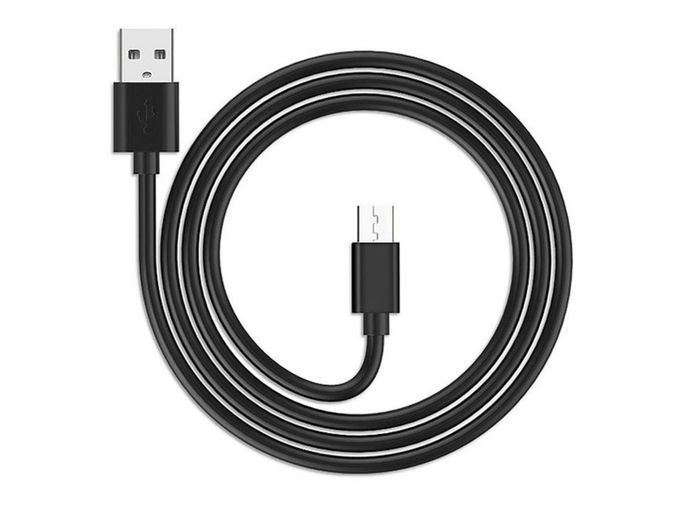 New 1m Micro USB Cable Charge Male A to Micro USB Male B Charger Black Lead #905