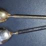 Vintage gold tone enamel cloisonne souvenir spoons Image 3