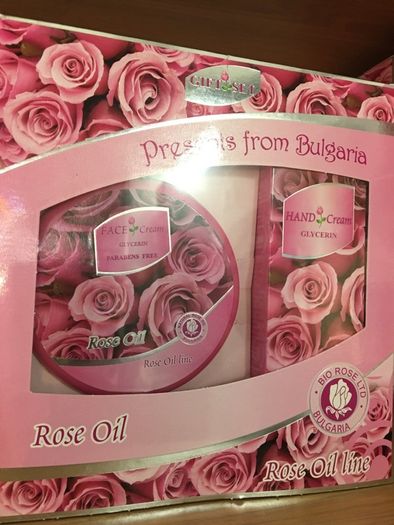 Rose Oil Face Cream and Hand Cream Gift Set