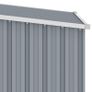 Garden Shed Grey 87x98x159 cm Galvanised Steel Image 2