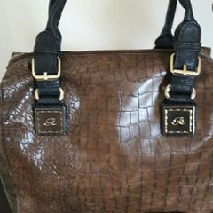 Brown leather look handbag NEW