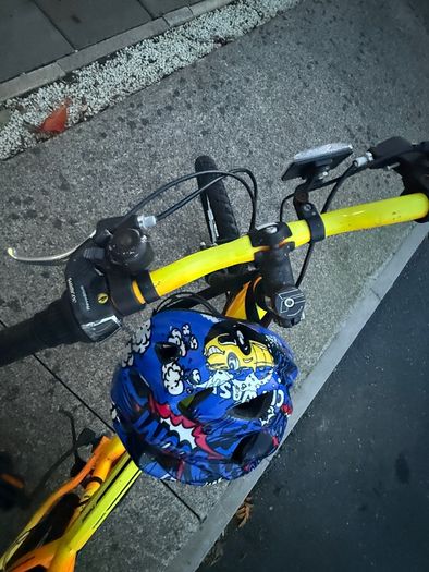 kid bike and helmet