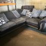 black/grey corner sofa couch Image 6