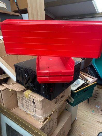 plastic storage bins