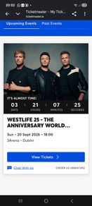 Westlife Ticket