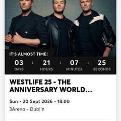Westlife Ticket