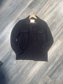 100% Organic Cotton Black Overshirt/Jacket