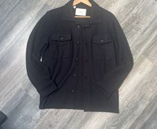 100% Organic Cotton Black Overshirt/Jacket