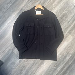 100% Organic Cotton Black Overshirt/Jacket