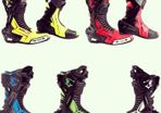 Bela Speedo 2.0 Motorcycle Racing Boots (Black/Blue) - FREE SHIPPING