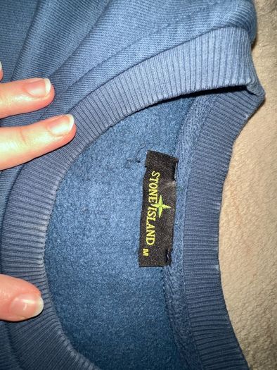 Stone Island Sweatshirt Blue Original Badge