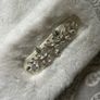 Faux fur scarf with jewel detail Image 2