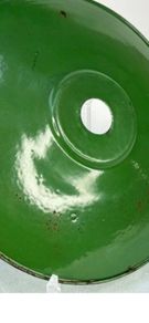 antique enamel shades Green x2