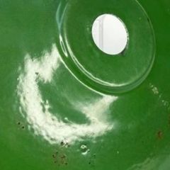 antique enamel shades Green x2