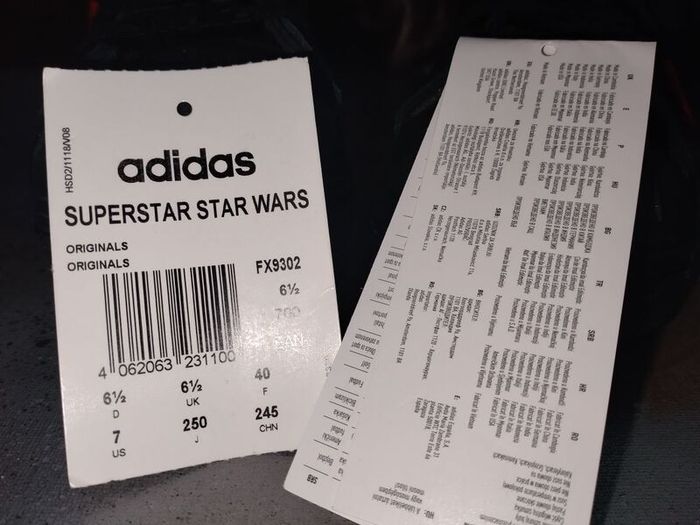Adidas Superstar Star Wars Darth Vader Trainers Very Very Rare New Boxed