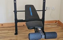 Weight Press Bench with leg extension arm
