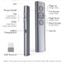 NORWII N95 Rechargeable Presentation Clicker for Powerpoint Clicker with Soft and Big Button Image 2