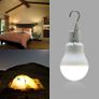 Solar Panel 15W 130LM USB Rechargeable Led Lamp Portable Bulb Light Camping Camper Van Image 2
